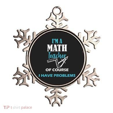 Math Teacher Problems Ornament