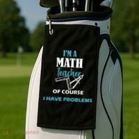 Math Teacher Problems Golf Towel thumb 2
