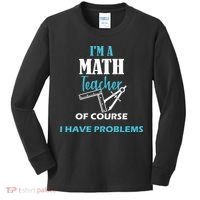 Math Teacher Problems Kids Long Sleeve Shirt thumb 0