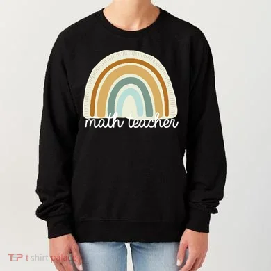 Math Teacher Rainbow Women's Sweatshirt