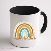 Math Teacher Rainbow Coffee Mug thumb 1