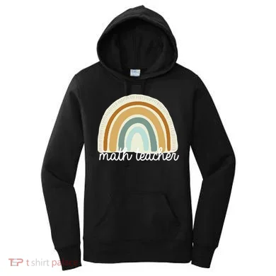 Math Teacher Rainbow Women's Hoodie