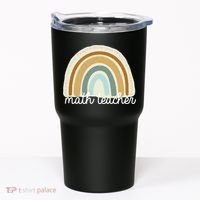 Math Teacher Rainbow Tumbler thumb 0