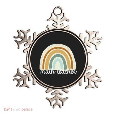Math Teacher Rainbow Ornament