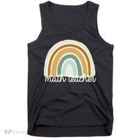 Math Teacher Rainbow Tank Top thumb 0