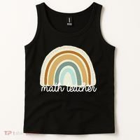 Math Teacher Rainbow Tank Top thumb 2