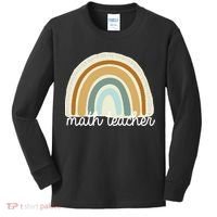 Math Teacher Rainbow Kids Long Sleeve Shirt thumb 0