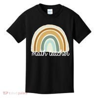 Math Teacher Rainbow Kids T-Shirt thumb 0