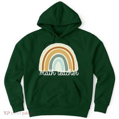 Math Teacher Rainbow Hoodie
