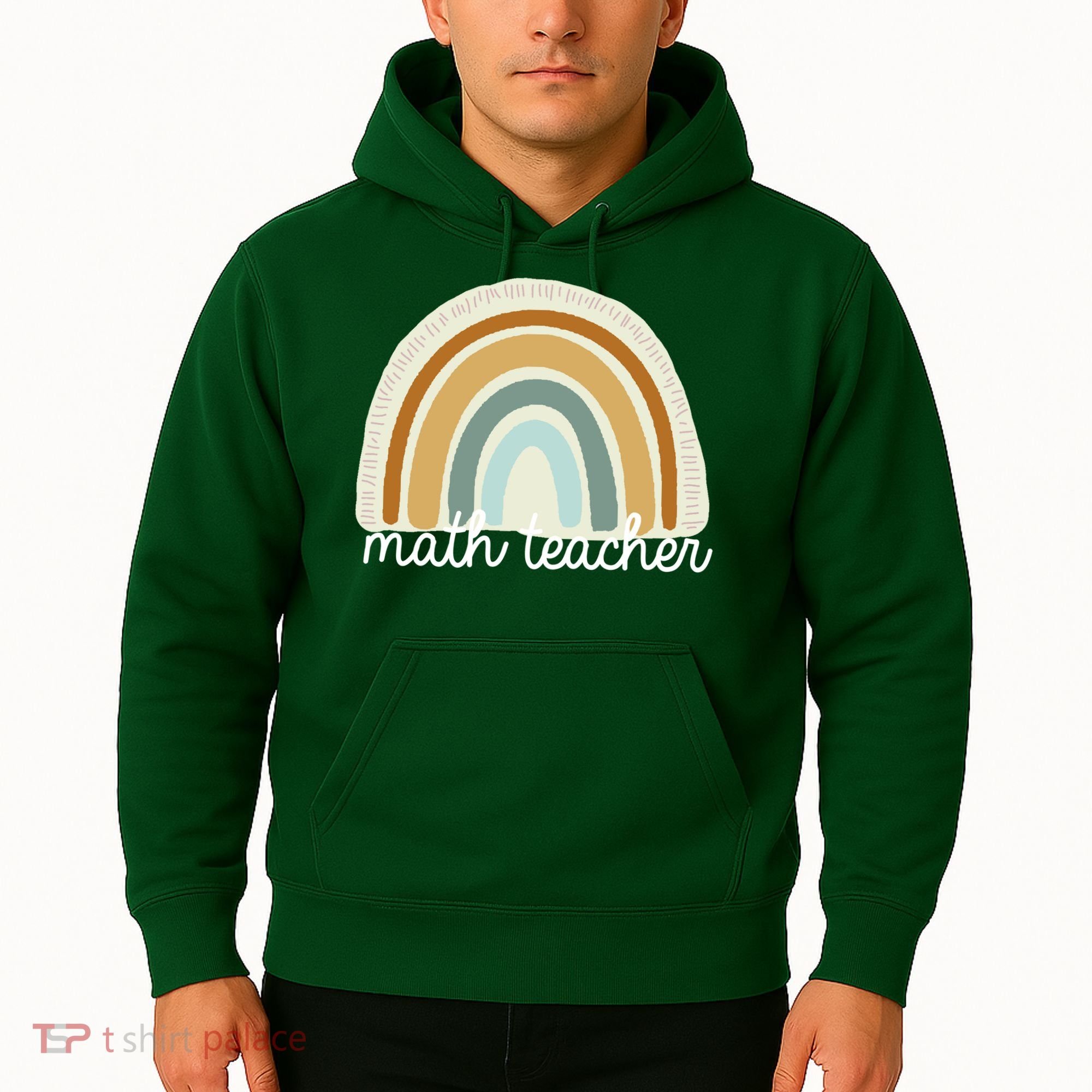 Math Teacher Rainbow Hoodie