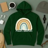 Math Teacher Rainbow Hoodie thumb 3