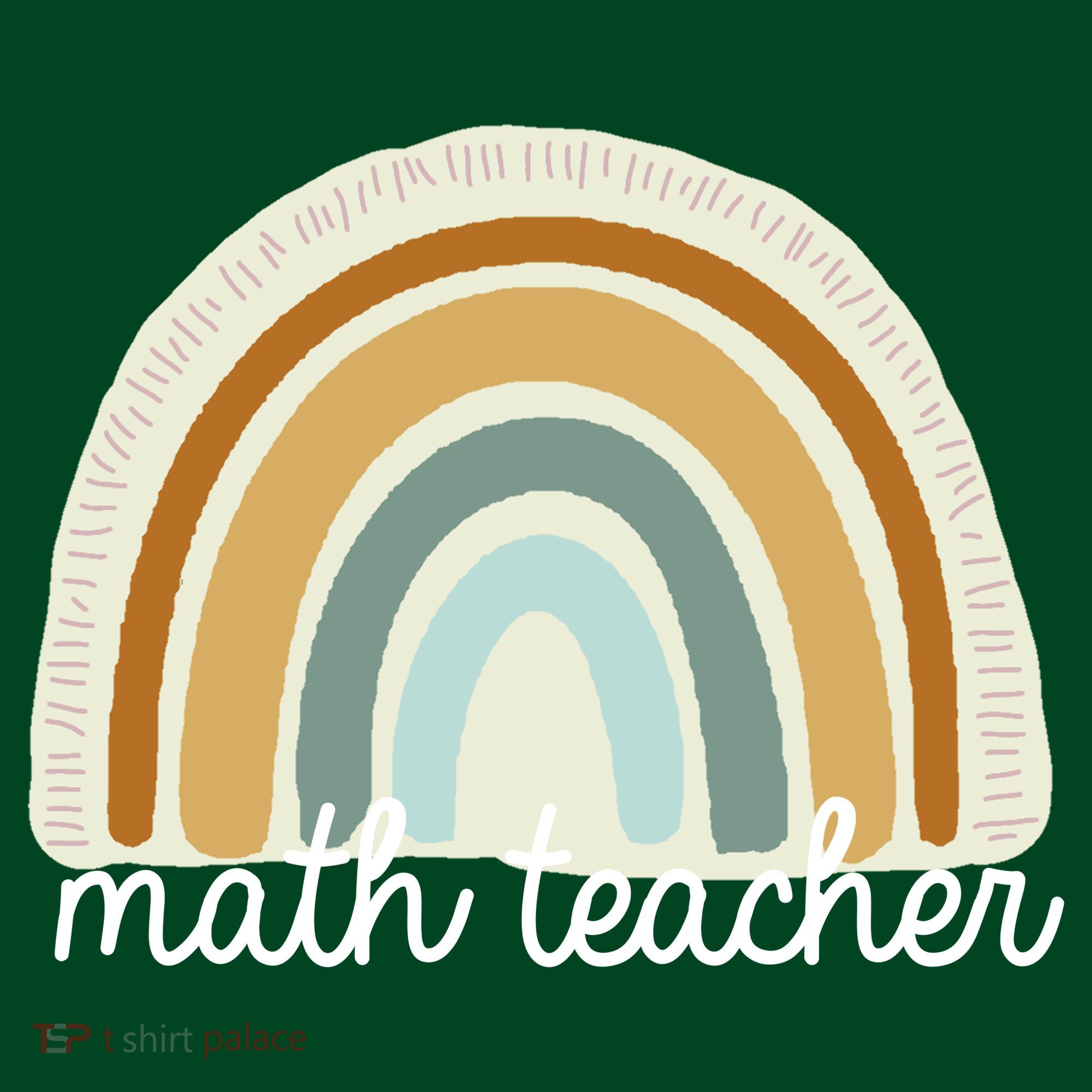 Math Teacher Rainbow Hoodie