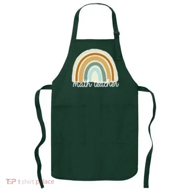 Math Teacher Rainbow Apron