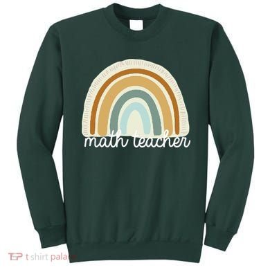 Math Teacher Rainbow Sweatshirt