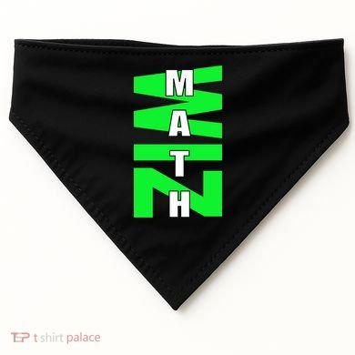 Math Wiz Logo USA-Made Doggie Bandana