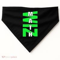 Math Wiz Logo USA-Made Doggie Bandana thumb 0