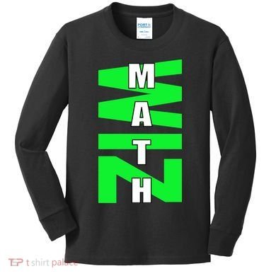 Math Wiz Logo Kids Long Sleeve Shirt
