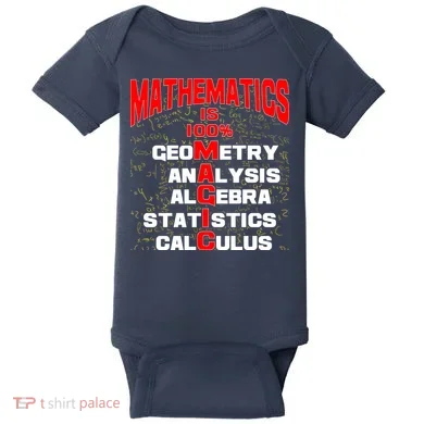 Mathematics Is 100 Percent Magic  Baby Bodysuit