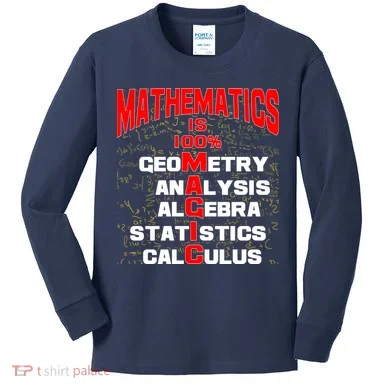 Mathematics Is 100 Percent Magic Kids Long Sleeve Shirt
