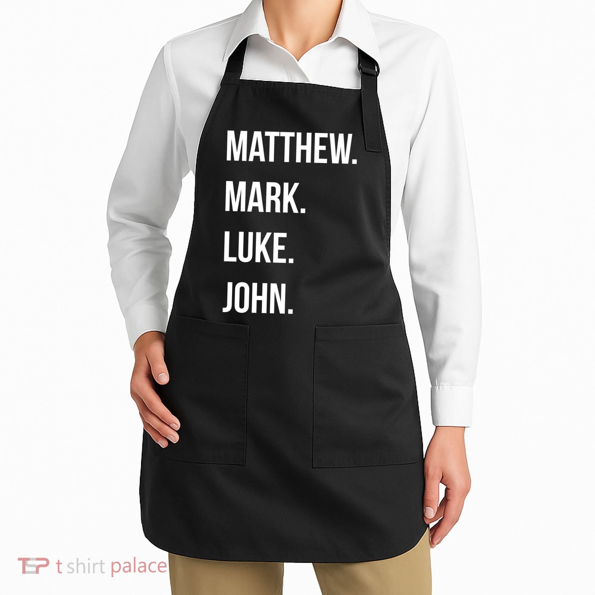 Matthew Mark Luke John Jesus Disciples Christian Apron
