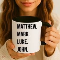 Matthew Mark Luke John Jesus Disciples Christian Coffee Mug thumb 3