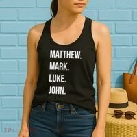 Matthew Mark Luke John Jesus Disciples Christian Women's Tank Top thumb 2
