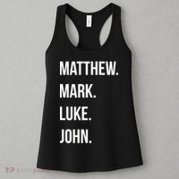 Matthew Mark Luke John Jesus Disciples Christian Women's Tank Top thumb 3