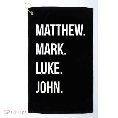Matthew Mark Luke John Jesus Disciples Christian Golf Towel
