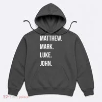 Matthew Mark Luke John Jesus Disciples Christian Hoodie thumb 0