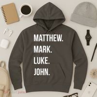 Matthew Mark Luke John Jesus Disciples Christian Hoodie thumb 3