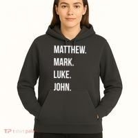 Matthew Mark Luke John Jesus Disciples Christian Hoodie thumb 5