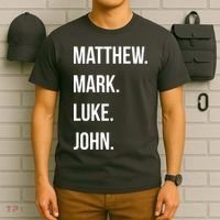Matthew Mark Luke John Jesus Disciples Christian T-Shirt thumb 6