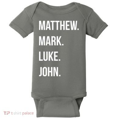 Matthew Mark Luke John Jesus Disciples Christian Baby Bodysuit