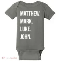 Matthew Mark Luke John Jesus Disciples Christian Baby Bodysuit thumb 0