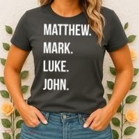 Matthew Mark Luke John Jesus Disciples Christian Women's T-Shirt thumb 2