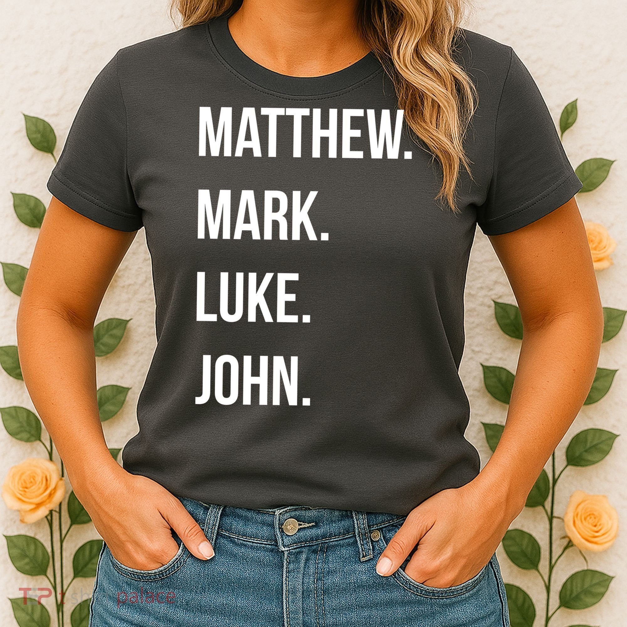 Matthew Mark Luke John Jesus Disciples Christian Women's T-Shirt