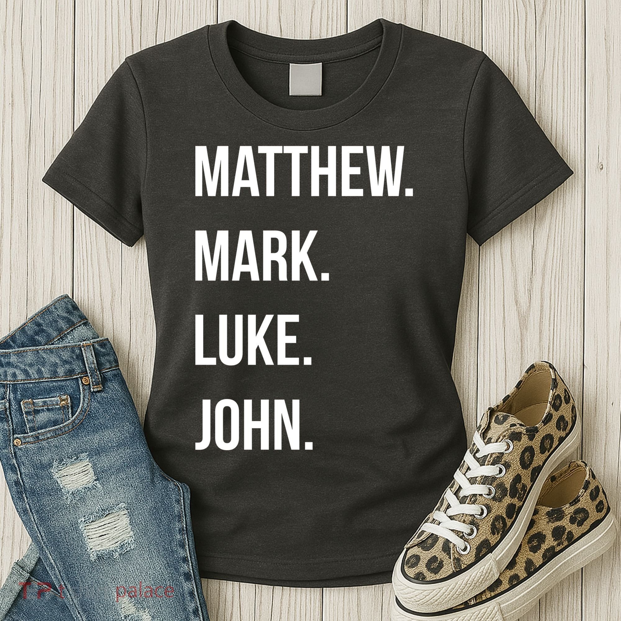 Matthew Mark Luke John Jesus Disciples Christian Women's T-Shirt