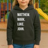Matthew Mark Luke John Jesus Disciples Christian Kids Hoodie thumb 3