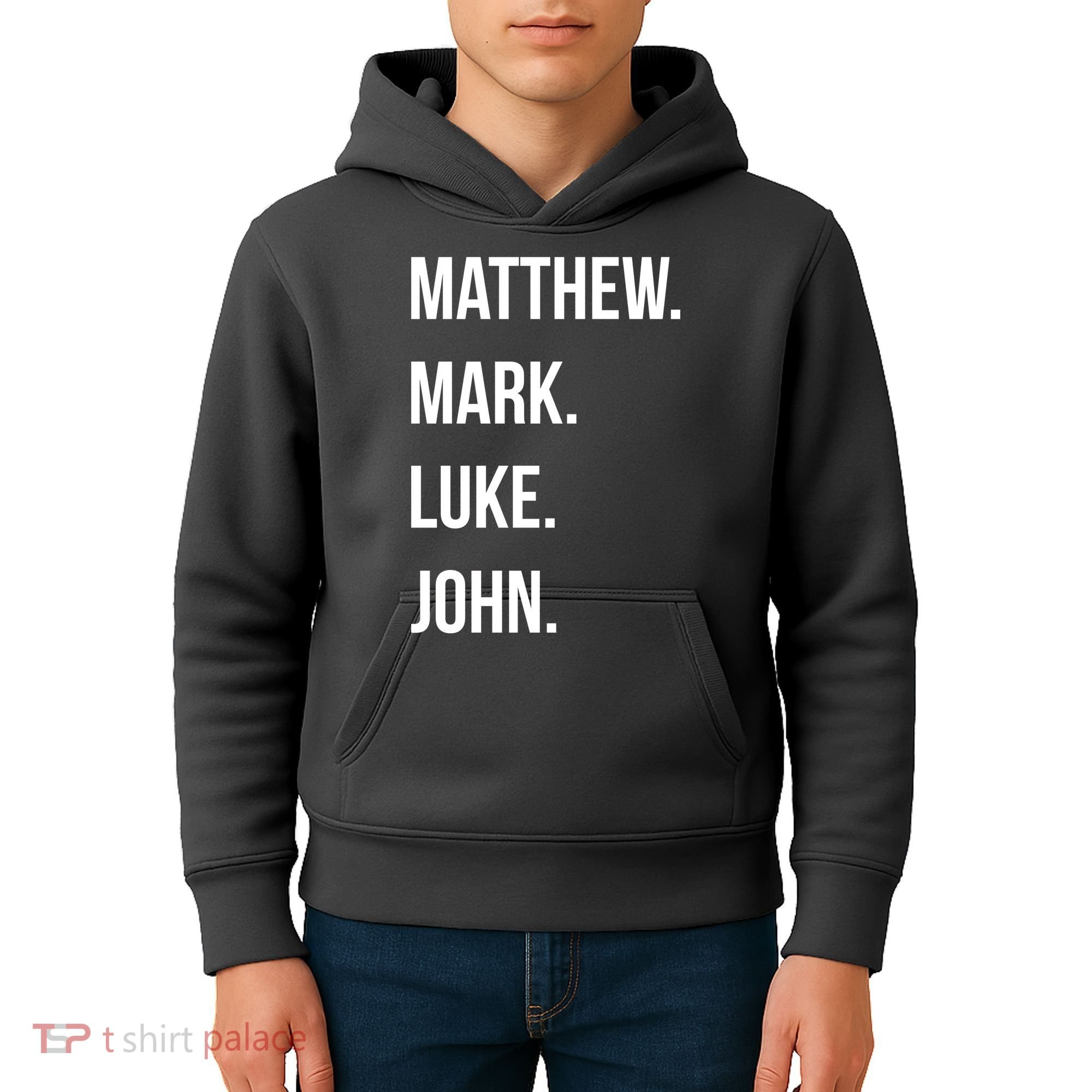 Matthew Mark Luke John Jesus Disciples Christian Kids Hoodie
