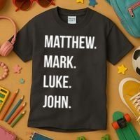 Matthew Mark Luke John Jesus Disciples Christian Kids T-Shirt thumb 3