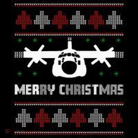 Military Airplane Ugly Christmas Sweater Army Veteran Xmas Coffee Mug thumb 5
