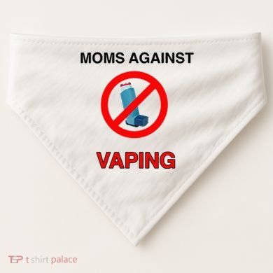 Moms Against Vaping USA-Made Doggie Bandana