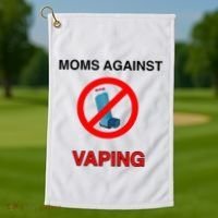 Moms Against Vaping Golf Towel thumb 1