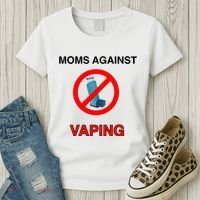 Moms Against Vaping Women's T-Shirt thumb 3