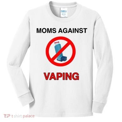 Moms Against Vaping Kids Long Sleeve Shirt