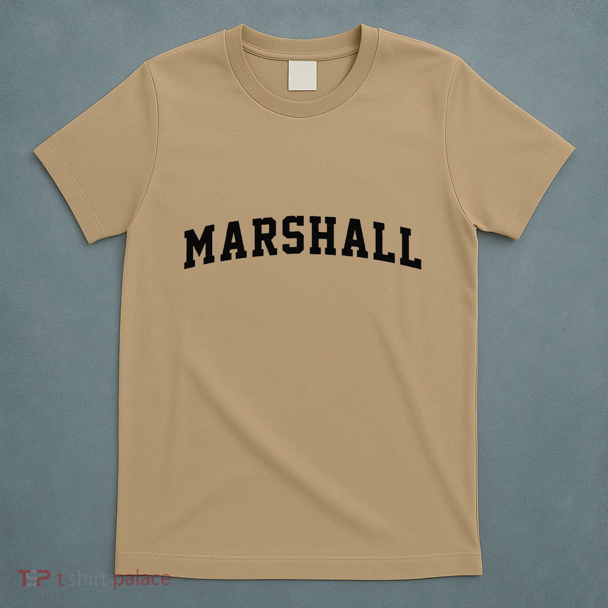 Marshall Arch Vintage College Athletic Sport T-Shirt