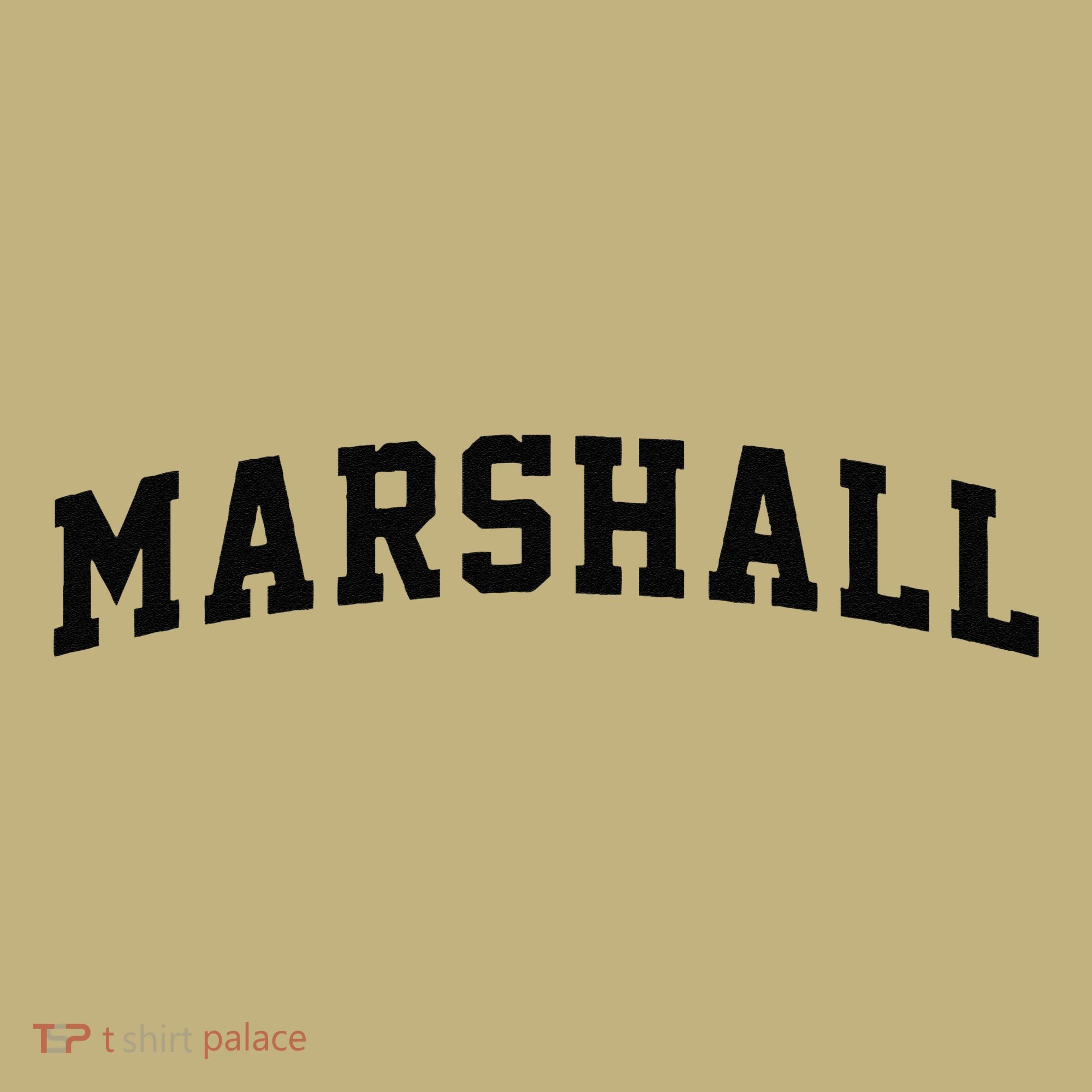 Marshall Arch Vintage College Athletic Sport T-Shirt