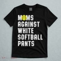 Moms Against White Softball Pants T-Shirt thumb 5