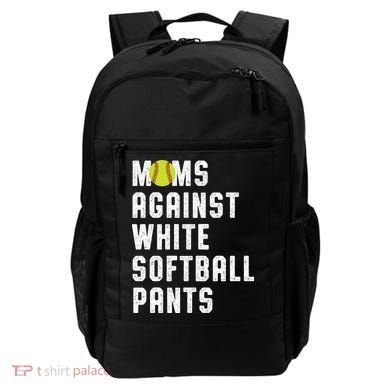 Moms Against White Softball Pants Backpack