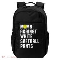 Moms Against White Softball Pants Backpack thumb 0